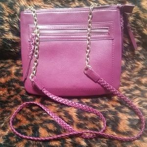 Plum crossbody purse